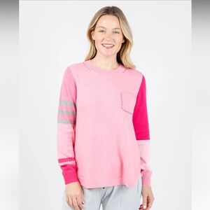 Zaket & Plover Mia Pink Pocket Sweater